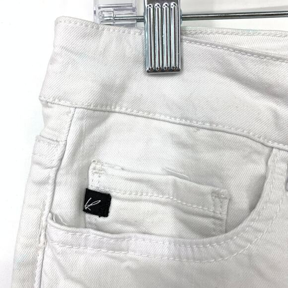 KanCan Jeans Women's Apx Size 27 Mid Rise Slim Cut Denim White - Picture 4 of 6
